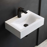 glasvilla Waschbecken Aufsatzwaschbecken, BTH: 45x30,5x10,5cm, in weiß, aus Keramik, eckig, mit Nano-Beschichtung/Lotus-Effekt Brüssel118c