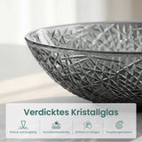 glasvilla Waschbecken Glas Aufsatzwaschbecken Glaswaschbecken Handwaschbecken Waschschale Oval