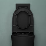 glasvilla Spülrandlos Wand WC Hänge WC Spülrandloses Toilette Softclose WC-Sitz Aachen108