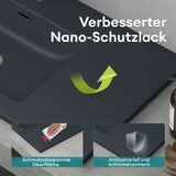 glasvilla Waschbecken Einbauwaschbecken Waschtisch Einbauwaschtisch aus Mineralguss Col02