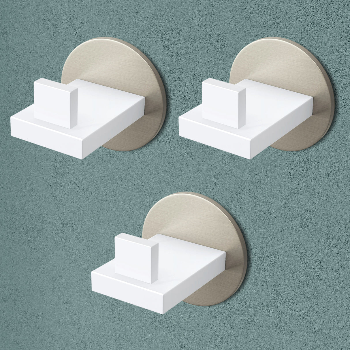 glasvilla Kleiderhaken Wandgarderobe Wandhaken aus Edelstahl Garderobenleiste Garderobenhaken Stalo-08+Stalo-09