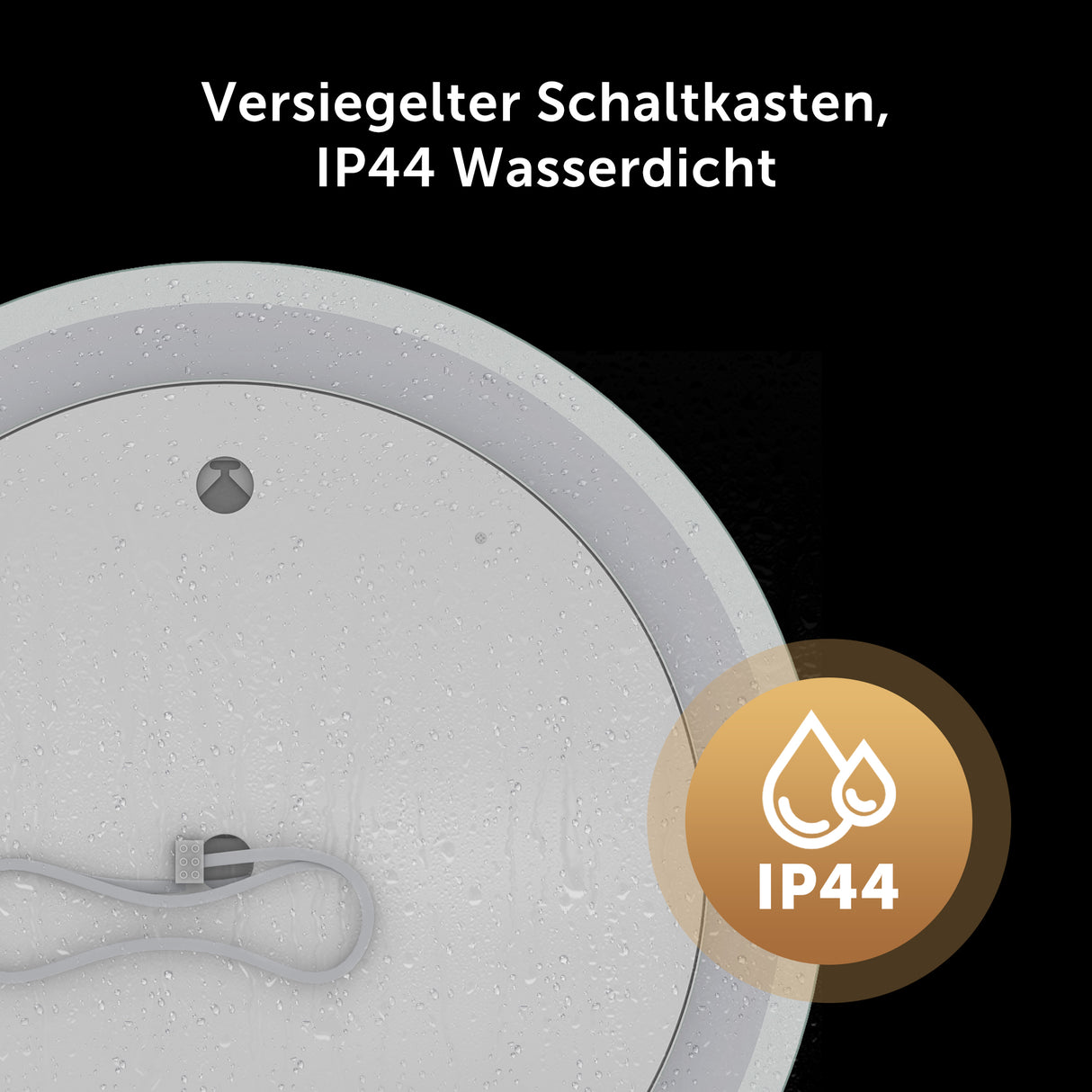 glasvilla Wandspiegel Badezimmer Spiegel LED runder Lichtspiepgel LED Bad-Spiegel mit Touchschalter, Antibeschlag durch Antifog-Schicht LED-Spiegel 05