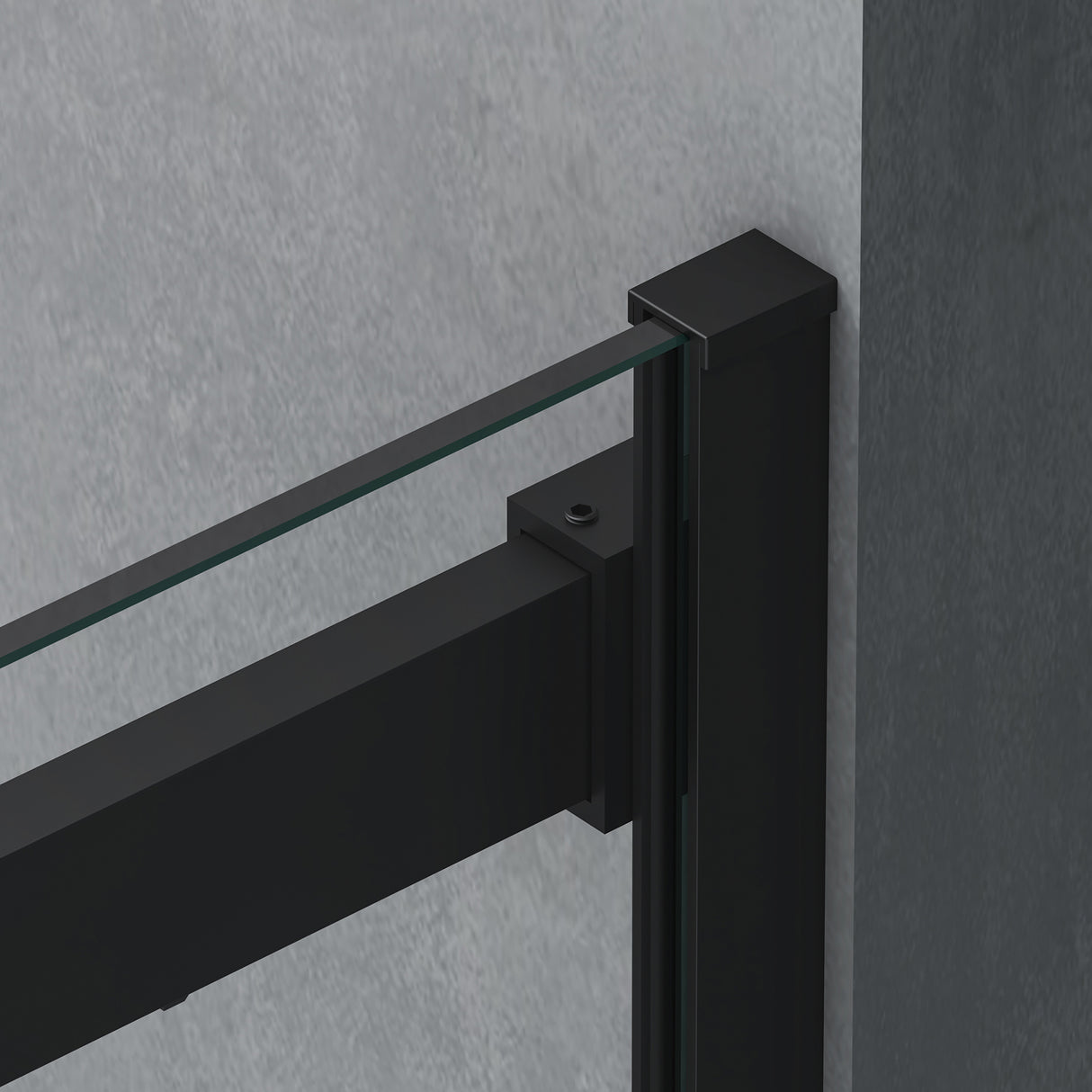 glasvilla Duschtür Nischentür dusche Duschabtrennung Duschkabine Klarglas 8mm ESG-Sicherheitsglas mit Nanobeschichtung Teramo19K Schwarz