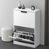 glasvilla Schuhschrank Schuhkommode Schuhkipper BxTxH: 60x28x89 cm Schmal Schuhregal Möbel Schuhschrank01