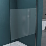 glasvilla Duschwand für Dusche Duschabtrennung mit 2 festen Seitenelementen 8mm ESG-Sicherheitsglas Walk-In Dusche Klarglas NANO-Versiegelung Bremen01K/MS-T