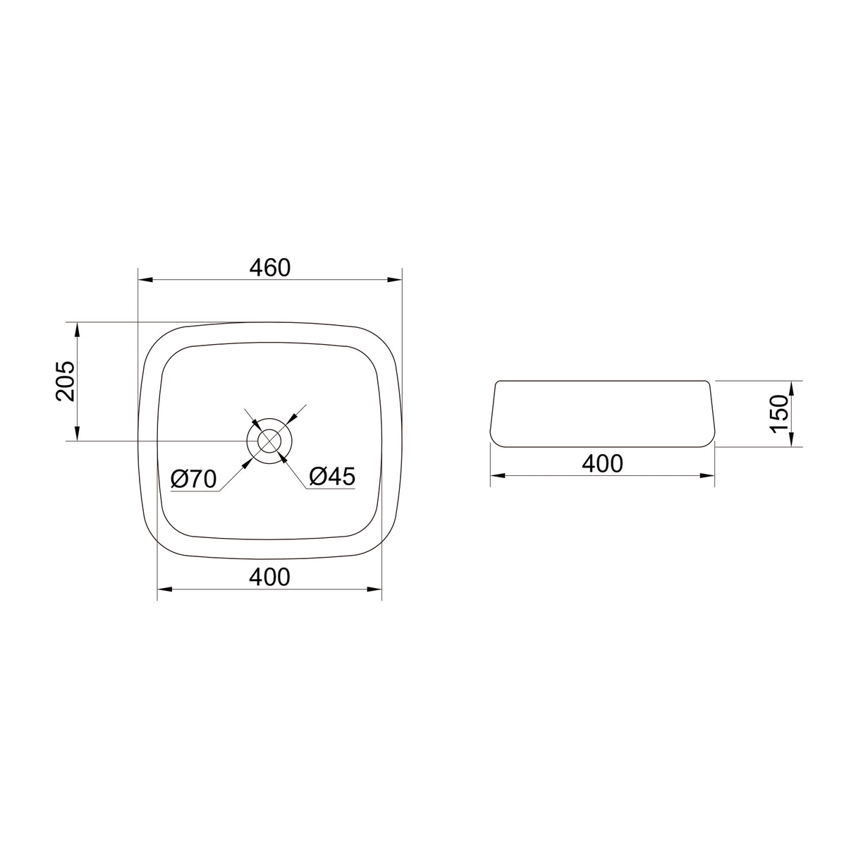 glasvilla Waschbecken Aufsatzwaschbecken,weiß aus Keramik,mit Nano-Beschichtung