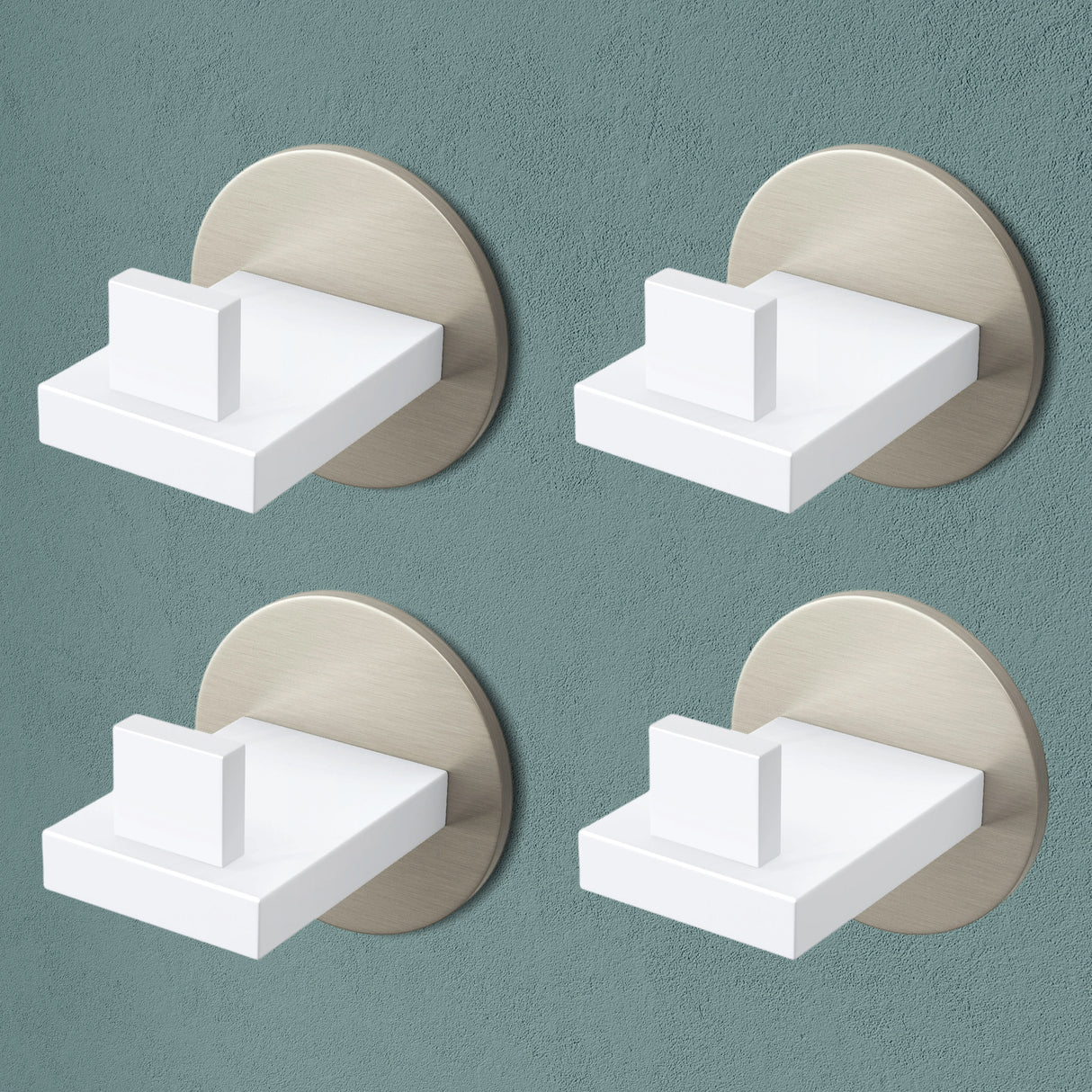 glasvilla Kleiderhaken Wandgarderobe Wandhaken aus Edelstahl Garderobenleiste Garderobenhaken Stalo-08+Stalo-09