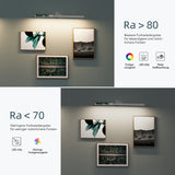 glasvilla Spiegelleuchte  LED Badlampe | Spiegellampe, 4000K Badezimmer Lampe | 180° Drehbar  9W Strahlenschön