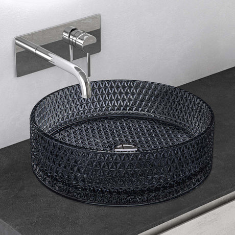 glasvilla Waschbecken Glas Aufsatzwaschbecken Glaswaschbecken Handwaschbecken Rund Waschschale