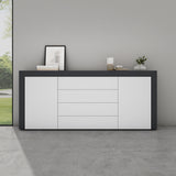 glasvilla Sideboard Aufbewahrungsschrank BTH: 167x36x70 cm mit 2 Schränken und 4 Schubladen Kommode Mehrzweckschrank Möbel Schrank03