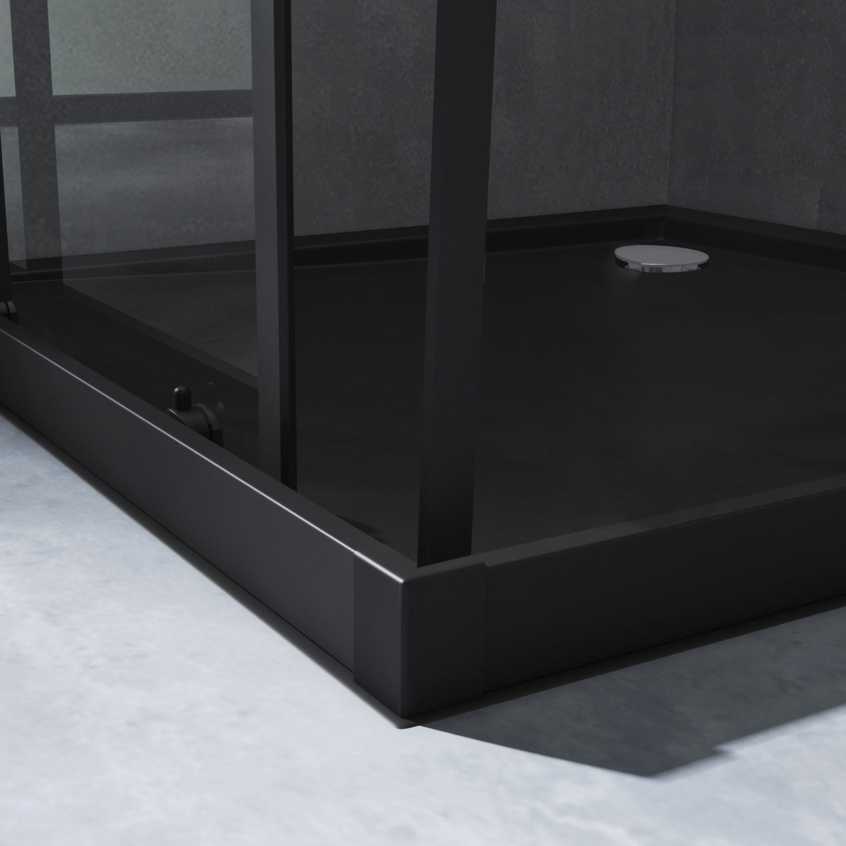 glasvilla Duschkabine Duschabtrennung Eckdusche aus Sicherheitsglas mit NANO Schiebetür 190cm Ravenna16L-K