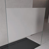 glasvilla Duschwand Duschabtrennung 2 Haltestange für Walk-In Dusche 10mm ESG-Sicherheitsglas mit Nanobeschichtung Rechteckiger Stabilisator Bremen02+2