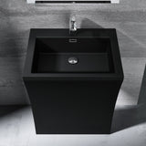 glasvilla Standwaschbecken Eckig Design Standwaschtisch Col07 Gussmarmor Design Waschplatz Waschsäule Standsäule