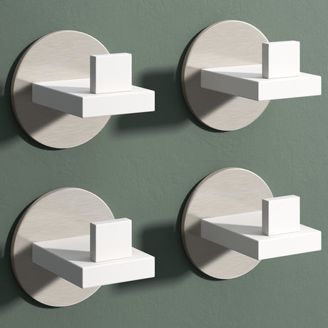 glasvilla Kleiderhaken Wandgarderobe Wandhaken aus Edelstahl Garderobenleiste Garderobenhaken Stalo-08+Stalo-09