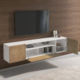 glasvilla TV Schrank Fernsehschrank 3 Türen mit Soft-Close Lowboard Hängeschrank Fernsehtisch für Wohnzimmer Fernsehschrank03