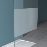 glasvilla Duschwand Duschabtrennung 2 Haltestange für Walk-In Dusche 10mm ESG-Sicherheitsglas mit Nanobeschichtung Rechteckiger Stabilisator Bremen02+2
