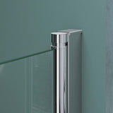 glasvilla Duschkabine Falttür 180° Klarglas ESG Klappbar & Faltbar Duschtür Lotus-Effekt NANO Eckeinstieg R26