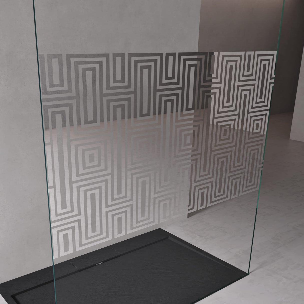 glasvilla Duschwand Duschabtrennung 2 Haltestange für Walk-In Dusche 10mm ESG-Sicherheitsglas mit Nanobeschichtung Rechteckiger Stabilisator Bremen02+2