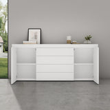 glasvilla Sideboard Aufbewahrungsschrank BTH: 167x36x70 cm mit 2 Schränken und 4 Schubladen Kommode Mehrzweckschrank Möbel Schrank03