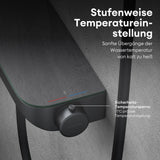 glasvilla Thermostat Badewannenarmatur mit Handbrause Wannenarmatur Wannenthermostat 4 Strahlarten Wandarmatur für Badewanne aus Messing inkl. Brauseschlauch Duschsystem8