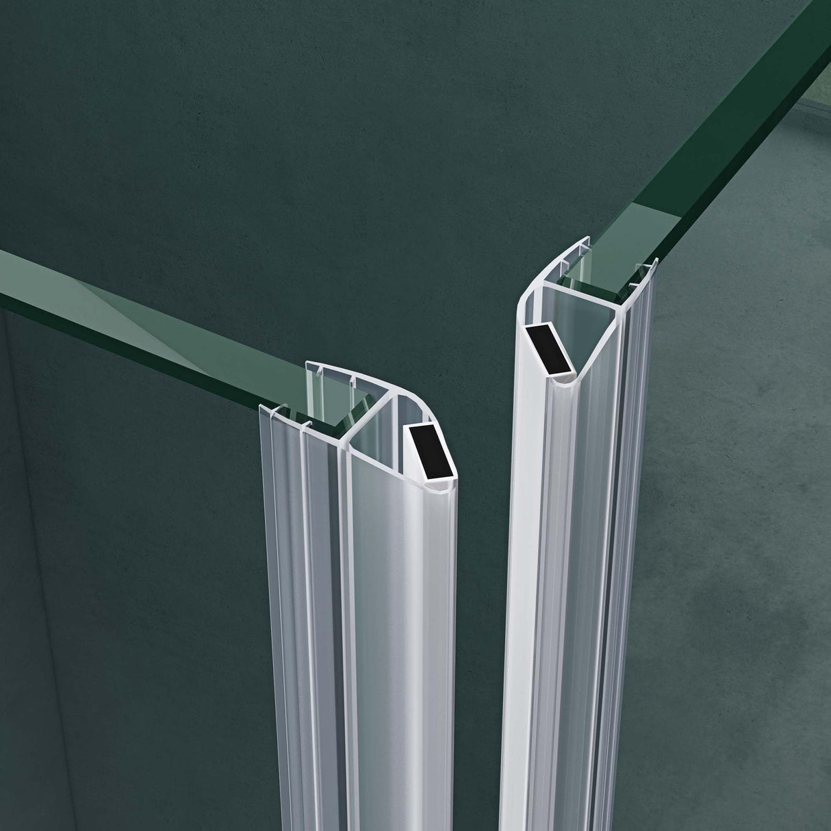 glasvilla Duschkabine 6mm Sicherheitsglas mit Easy-Clean durch NANO-Beschichtung Duschwand Duschabtrennung Ravenna05k-Plus