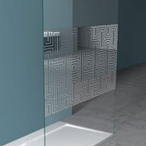 glasvilla Duschwand Duschabtrennung 2 Haltestange für Walk-In Dusche 10mm ESG-Sicherheitsglas mit Nanobeschichtung Rechteckiger Stabilisator Bremen02+2