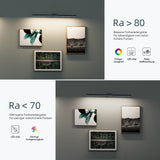 glasvilla Spiegelleuchte  LED Badlampe | Spiegellampe, 4000K Badezimmer Lampe | 180° Drehbar  9W Strahlenschön