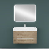 glasvilla Badmöbel-Set Waschbeckenunterschrank Waschtisch mit Unterschrank inkl. Mineralguss-Waschbecken Quadratto