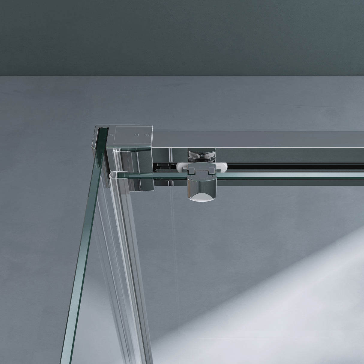 glasvilla Duschkabine Schiebetür 6mm ESG-Sicherheitsglas Duschabtrennung Seitenanstieg inkl. Soft-Close-Mechanismus Ravenna12K