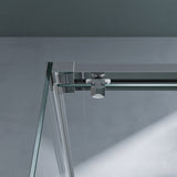 glasvilla Duschkabine Schiebetür 6mm ESG-Sicherheitsglas Duschabtrennung Seitenanstieg inkl. Soft-Close-Mechanismus Ravenna12K