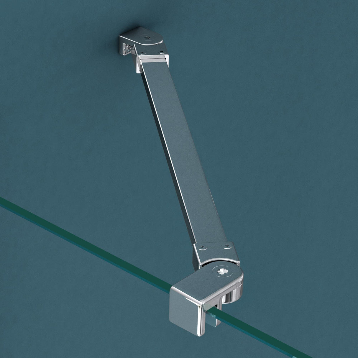 glasvilla Duschkabine U-Form Duschabtrennung Duschkabine Aluminiumrahmen ESG-Sicherheitsglas Klarglas Doppeltüre Ravenna66UK