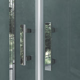 glasvilla Duschabtrennung Viertelkreis mit 2 Drehtüren Dusche ESG-Sicherheitsglas Nano-Beschichtung Ravenna52K