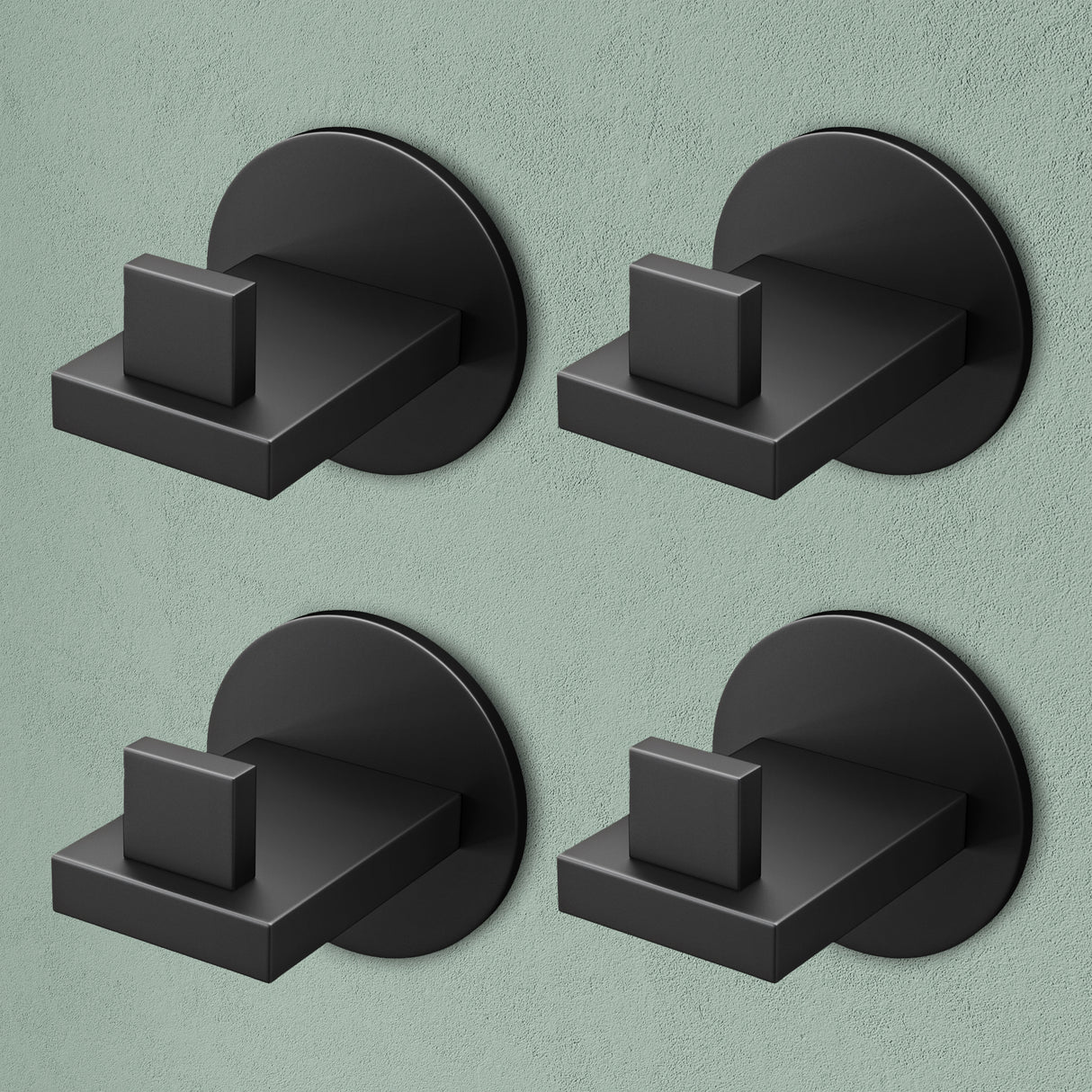 glasvilla Kleiderhaken Wandgarderobe Wandhaken aus Edelstahl Garderobenleiste Garderobenhaken Stalo-08+Stalo-09