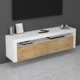 glasvilla Fernsehschrank TV Schrank Lowboard Hängeschrank 2 Türen mit Soft-Close Fernsehtisch für Wohnzimmer BTH: 160x40x46 cm Fernsehschrank01