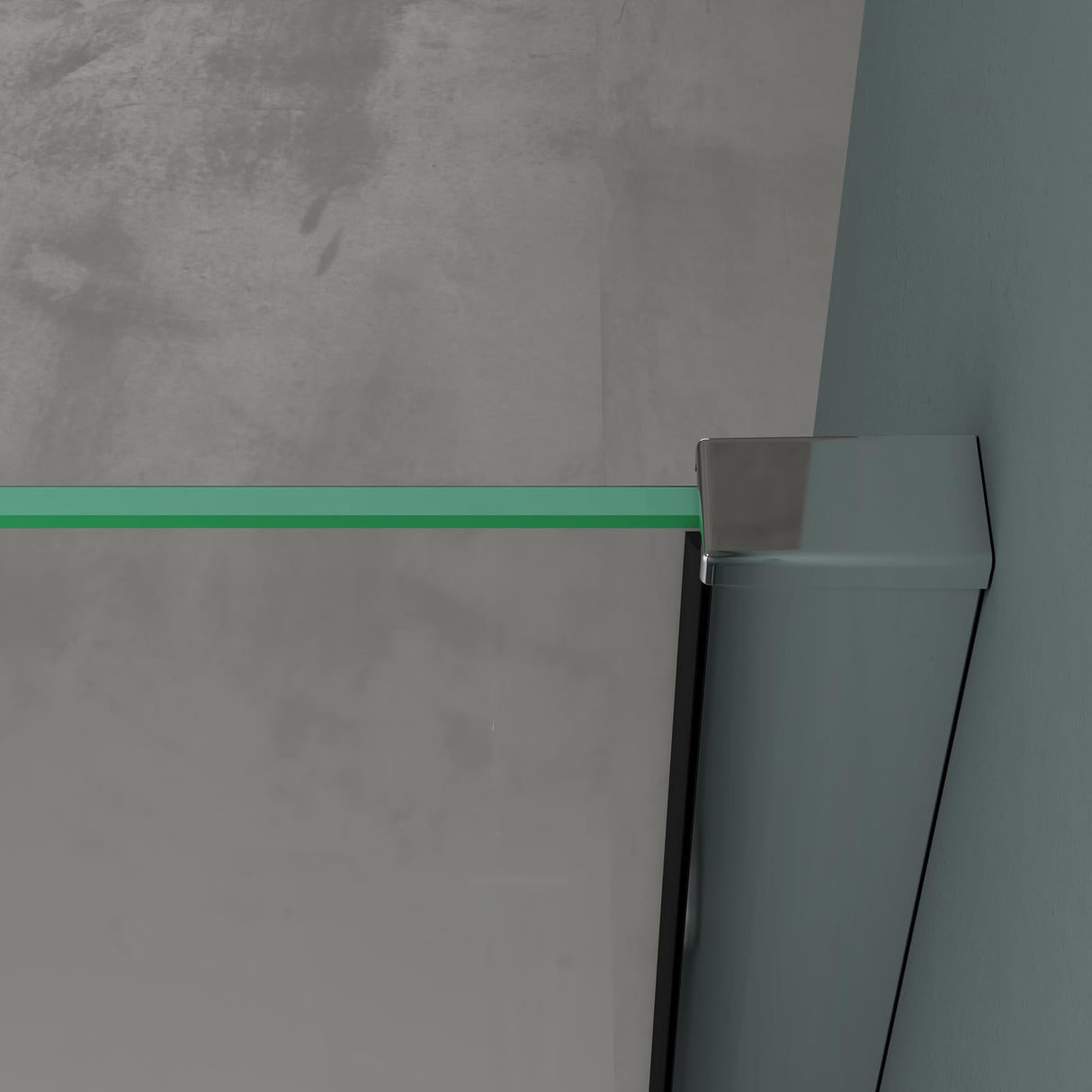 glasvilla Duschkabine Hebe-Senk-Mechanismus Milchglas Streifen 8mm ESG-Sicherheitsglas Nano-Beschichtung Rav36MS-Plus