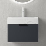 glasvilla Badmöbel-Set mit Soft-Close Schublade Wandmontage inkl. Waschbecken Lonato