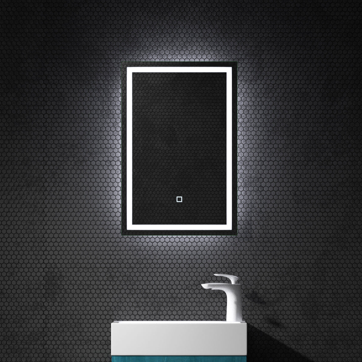 glasvilla Wandspiegel Badezimmer Spiegel LED Bad-Spiegel mit Touchschalter, Beschlagfrei durch Antifog-Schicht LED-Spiegel02