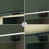 glasvilla Spiegelleuchte  LED Badlampe | Spiegellampe, 4000K Badezimmer Lampe | 180° Drehbar  9W Strahlenschön