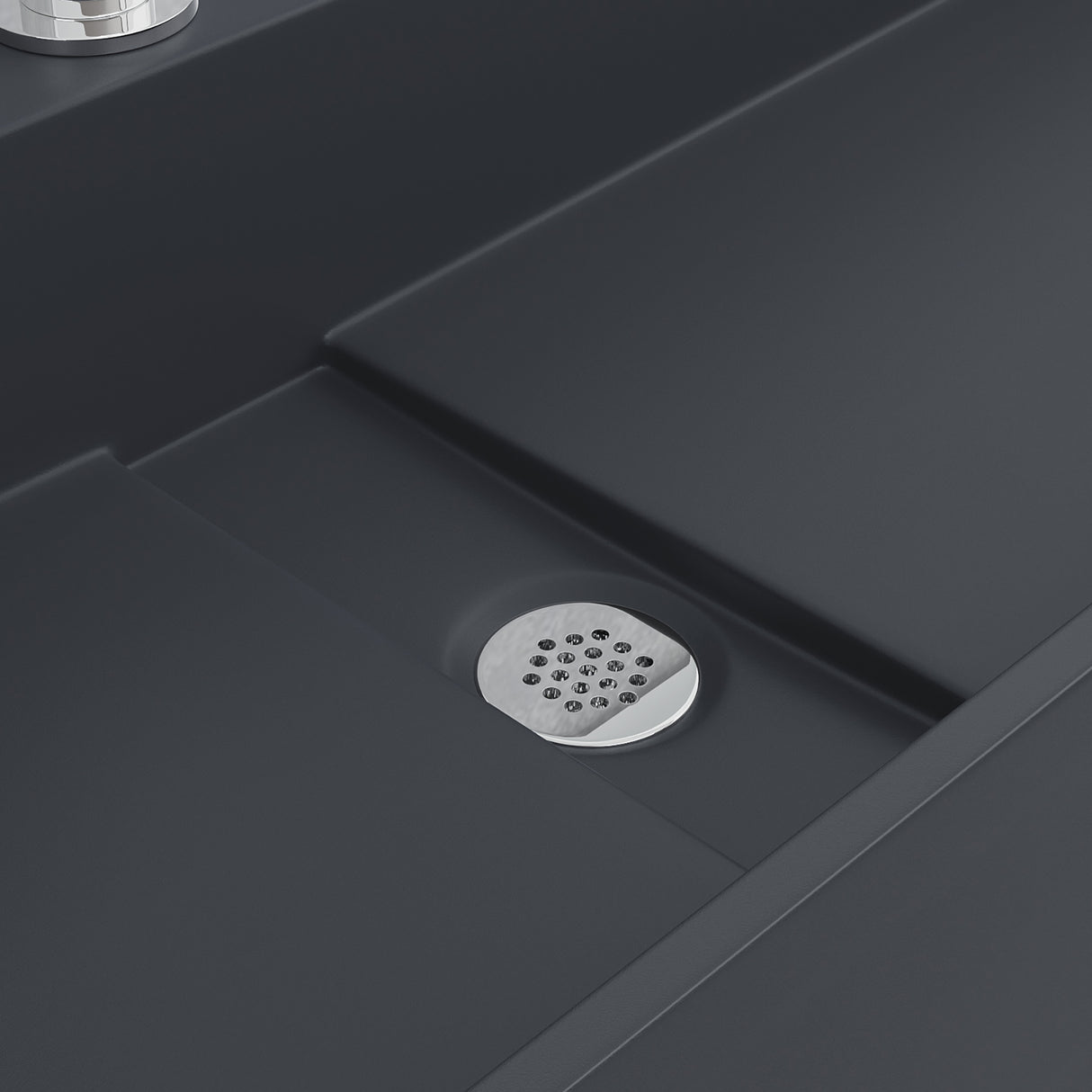 glasvilla Waschbecken Aufsatzwaschbecken Hängewaschbecken aus Mineralguss mit Armaturloch Col6028