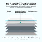 glasvilla Spiegelschrank Bad mit LED Beleuchtung Badezimmerschrank Hängeschrank Badezimmerspiegel Spiegelschrank-03