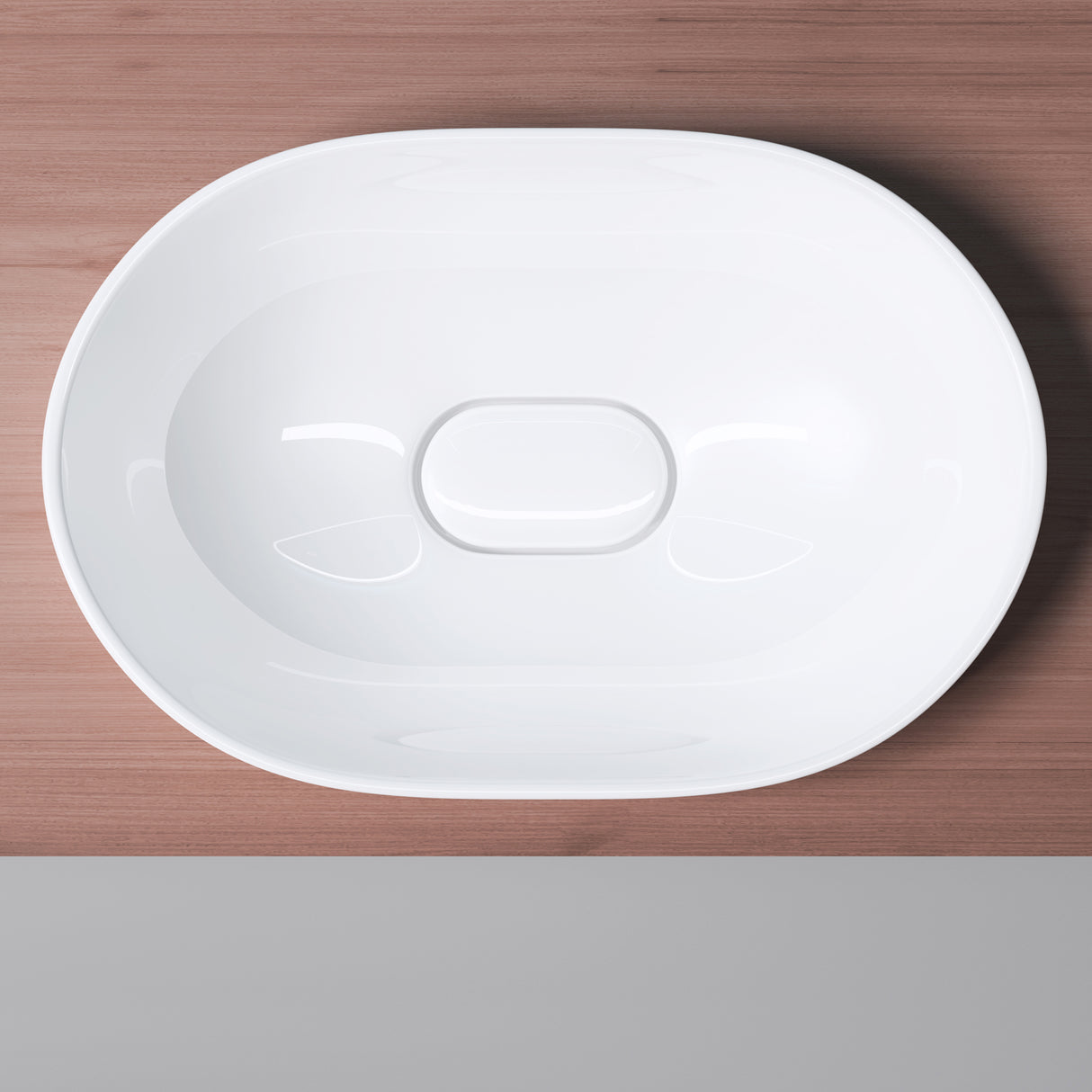 glasvilla Waschbecken Einbauwaschbecken, weiß Brüssel5006A aus Keramik, mit Nano-Beschichtung