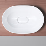 glasvilla Waschbecken Einbauwaschbecken, weiß Brüssel5006A aus Keramik, mit Nano-Beschichtung