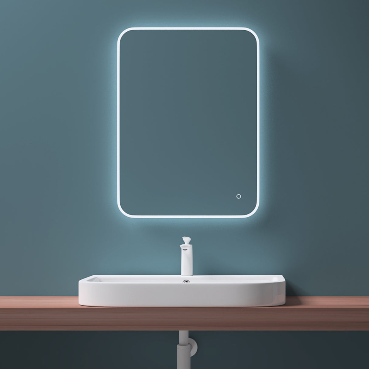 glasvilla Waschbecken Aufsatzwaschbecken Hängewaschbecken Brüssel5021 BTH: 81x49x18cm Weiß aus Keramik inkl. Nano-Beschichtung