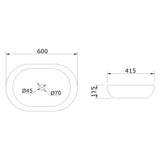 glasvilla Waschbecken Aufsatzwaschbecken in weiß Keramik, mit Nano-Beschichtung