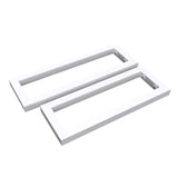 glasvilla Design Wandkonsole aus Edelstahl Waschtisch Halterung 2 Stück WH01