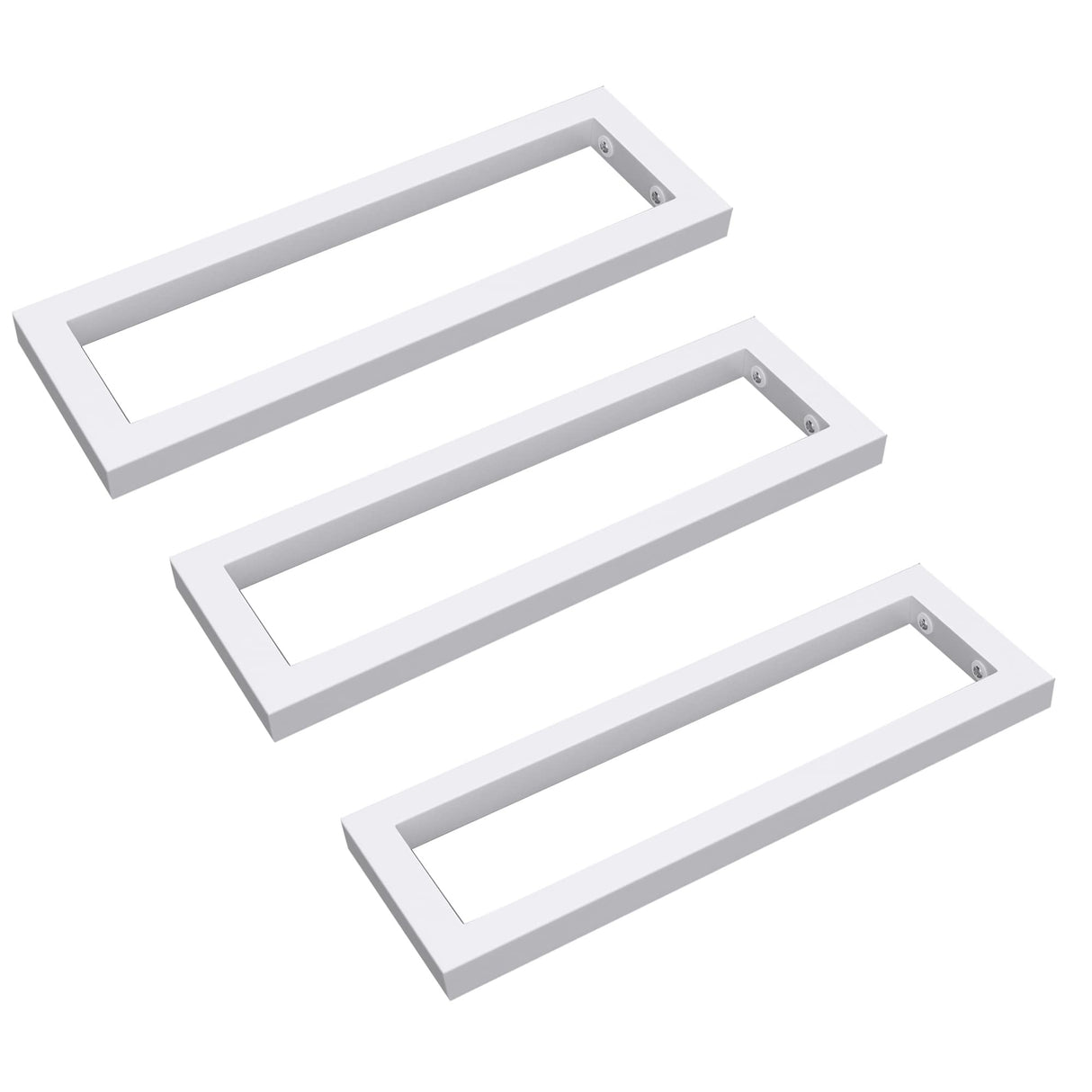 glasvilla Design Wandkonsole aus Edelstahl Waschtisch Halterung 3 Stück WH01