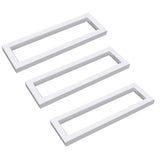 glasvilla Design Wandkonsole aus Edelstahl Waschtisch Halterung 3 Stück WH01