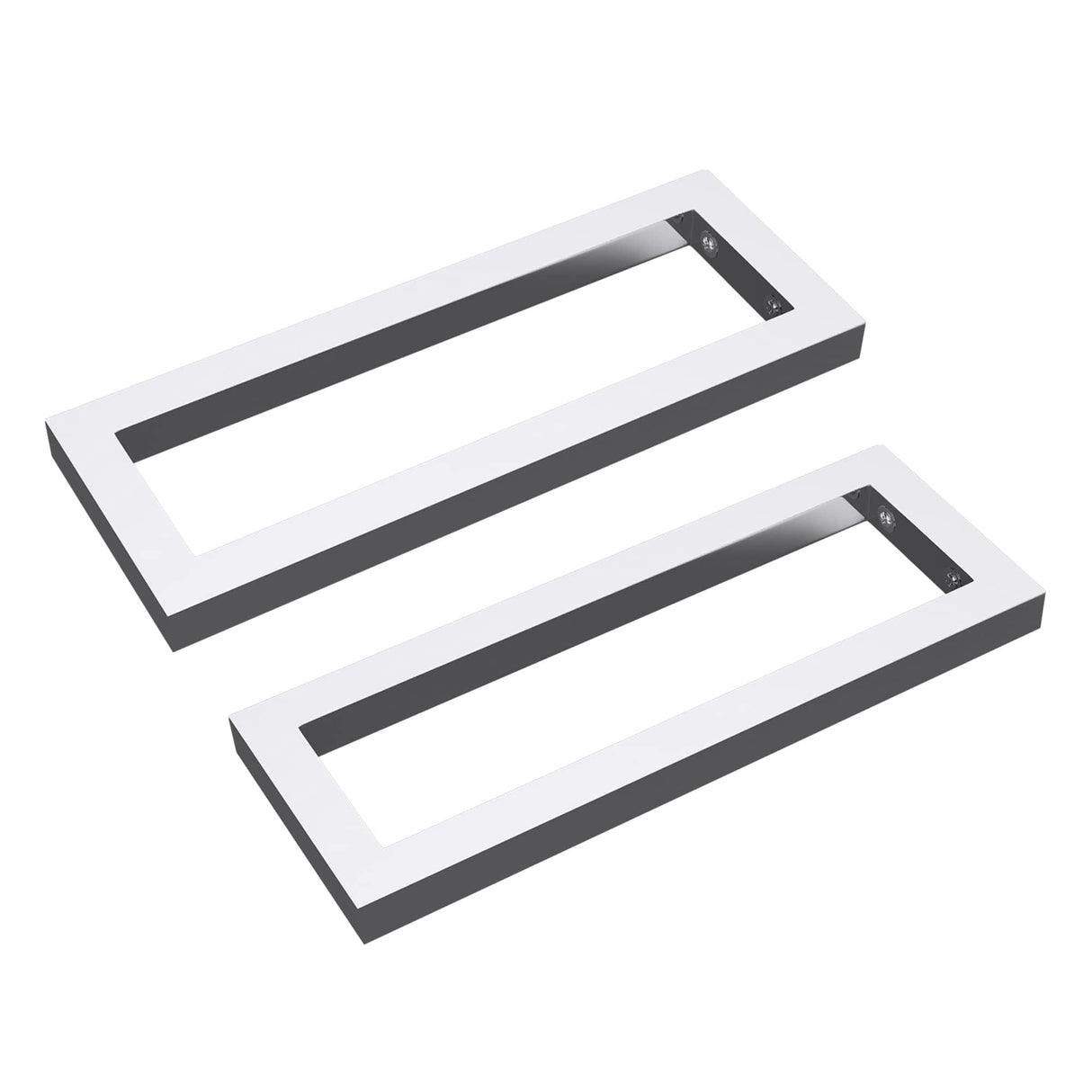 glasvilla Design Wandkonsole aus Edelstahl Waschtisch Halterung 2 Stück WH01