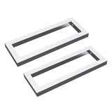 glasvilla Design Wandkonsole aus Edelstahl Waschtisch Halterung 2 Stück WH01