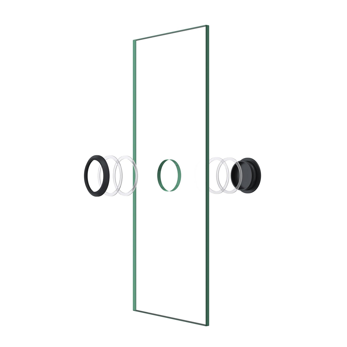 glasvilla Türgriff Zimmertürknopf Duschtürgriff Stangengriff Glastürgriffe Stoßgriff